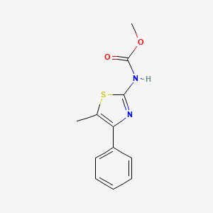 molecular formula C12H12N2O2S B3481467 methyl (5-methyl-4-phenyl-1,3-thiazol-2-yl)carbamate 