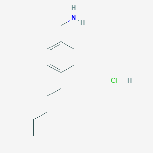 molecular formula C12H20ClN B034815 (4-pentylphenyl)methanamine Hydrochloride CAS No. 105254-43-1