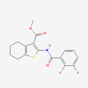 molecular formula C17H15F2NO3S B3481529 methyl 2-[(2,3-difluorobenzoyl)amino]-4,5,6,7-tetrahydro-1-benzothiophene-3-carboxylate 
