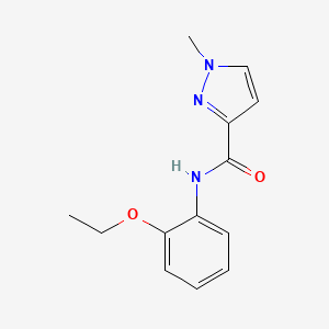 molecular formula C13H15N3O2 B3481559 N-(2-ethoxyphenyl)-1-methyl-1H-pyrazole-3-carboxamide 