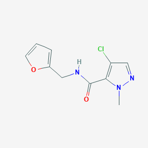 4-chloro-N-(2-furylmethyl)-1-methyl-1H-pyrazole-5-carboxamide