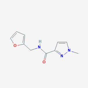 molecular formula C10H11N3O2 B3481566 N-(2-furylmethyl)-1-methyl-1H-pyrazole-3-carboxamide 