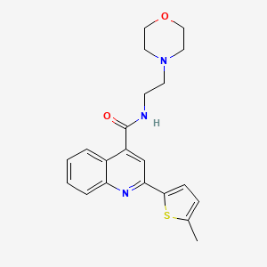 2-(5-methyl-2-thienyl)-N-[2-(4-morpholinyl)ethyl]-4-quinolinecarboxamide