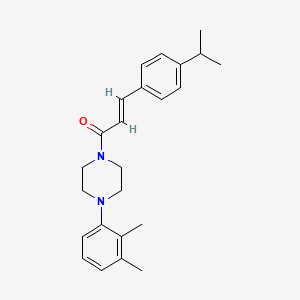 molecular formula C24H30N2O B3481612 1-(2,3-dimethylphenyl)-4-[3-(4-isopropylphenyl)acryloyl]piperazine 