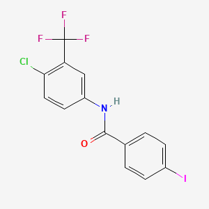 N-[4-chloro-3-(trifluoromethyl)phenyl]-4-iodobenzamide
