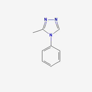 molecular formula C9H9N3 B3481654 3-methyl-4-phenyl-4H-1,2,4-triazole CAS No. 13576-42-6