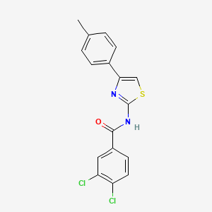 3,4-dichloro-N-[4-(4-methylphenyl)-1,3-thiazol-2-yl]benzamide