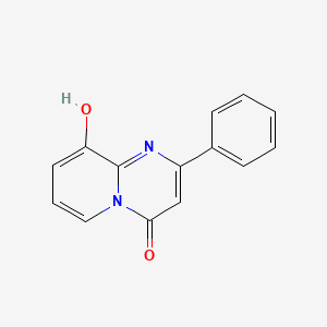 molecular formula C14H10N2O2 B3481712 9-羟基-2-苯基-4H-吡啶并[1,2-a]嘧啶-4-酮 