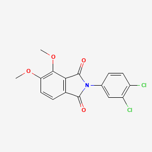 molecular formula C16H11Cl2NO4 B3481774 2-(3,4-dichlorophenyl)-4,5-dimethoxy-1H-isoindole-1,3(2H)-dione 