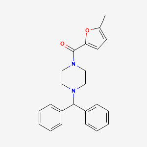 molecular formula C23H24N2O2 B3481796 1-(diphenylmethyl)-4-(5-methyl-2-furoyl)piperazine 