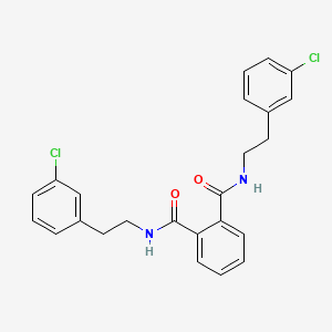molecular formula C24H22Cl2N2O2 B3481915 N,N'-bis[2-(3-chlorophenyl)ethyl]phthalamide 