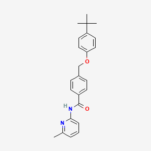 4-[(4-tert-butylphenoxy)methyl]-N-(6-methyl-2-pyridinyl)benzamide