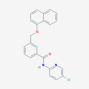 molecular formula C23H17ClN2O2 B3481945 N-(5-chloro-2-pyridinyl)-3-[(1-naphthyloxy)methyl]benzamide 