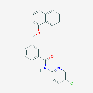 N-(5-chloro-2-pyridinyl)-3-[(1-naphthyloxy)methyl]benzamide