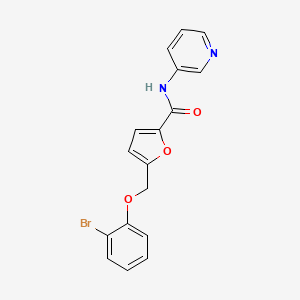molecular formula C17H13BrN2O3 B3481965 5-[(2-bromophenoxy)methyl]-N-3-pyridinyl-2-furamide 
