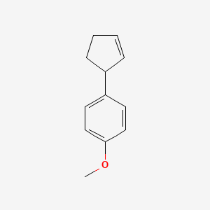 molecular formula C12H14O B3481993 1-(2-cyclopenten-1-yl)-4-methoxybenzene 