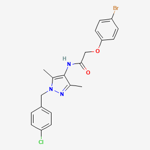 2-(4-bromophenoxy)-N-[1-(4-chlorobenzyl)-3,5-dimethyl-1H-pyrazol-4-yl]acetamide