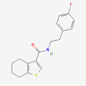N-[2-(4-fluorophenyl)ethyl]-4,5,6,7-tetrahydro-1-benzothiophene-3-carboxamide