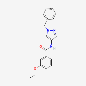 molecular formula C19H19N3O2 B3482124 N-(1-benzyl-1H-pyrazol-4-yl)-3-ethoxybenzamide 