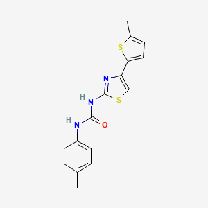 molecular formula C16H15N3OS2 B3482148 N-(4-methylphenyl)-N'-[4-(5-methyl-2-thienyl)-1,3-thiazol-2-yl]urea 