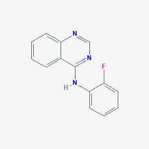 molecular formula C14H10FN3 B348218 N-(2-Fluorophenyl)quinazolin-4-amine 