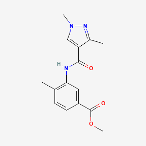 methyl 3-{[(1,3-dimethyl-1H-pyrazol-4-yl)carbonyl]amino}-4-methylbenzoate