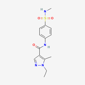 1-ethyl-5-methyl-N-{4-[(methylamino)sulfonyl]phenyl}-1H-pyrazole-4-carboxamide