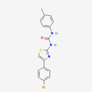 molecular formula C17H14BrN3OS B3482212 N-[4-(4-bromophenyl)-1,3-thiazol-2-yl]-N'-(4-methylphenyl)urea 