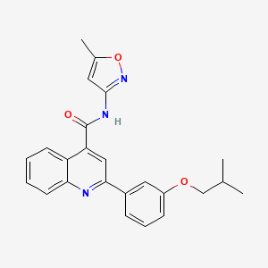 2-(3-isobutoxyphenyl)-N-(5-methyl-3-isoxazolyl)-4-quinolinecarboxamide