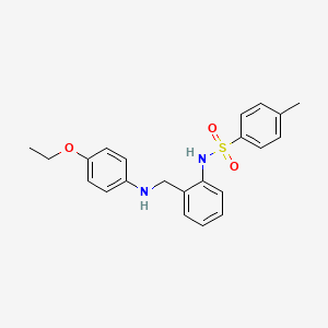 molecular formula C22H24N2O3S B3482304 N-(2-{[(4-ethoxyphenyl)amino]methyl}phenyl)-4-methylbenzenesulfonamide 