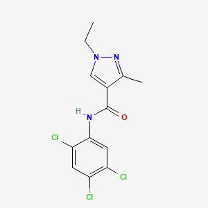 1-ethyl-3-methyl-N-(2,4,5-trichlorophenyl)-1H-pyrazole-4-carboxamide