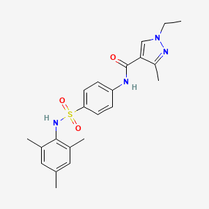 1-ethyl-N-{4-[(mesitylamino)sulfonyl]phenyl}-3-methyl-1H-pyrazole-4-carboxamide