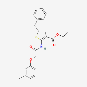 ethyl 5-benzyl-2-{[(3-methylphenoxy)acetyl]amino}-3-thiophenecarboxylate