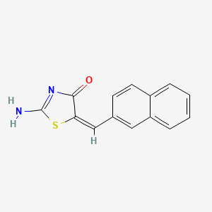 2-imino-5-(2-naphthylmethylene)-1,3-thiazolidin-4-one