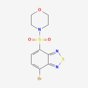 molecular formula C10H10BrN3O3S2 B3482481 4-bromo-7-(4-morpholinylsulfonyl)-2,1,3-benzothiadiazole 