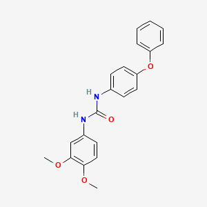 molecular formula C21H20N2O4 B3482489 N-(3,4-dimethoxyphenyl)-N'-(4-phenoxyphenyl)urea 