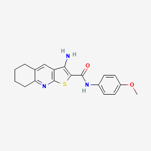 3-amino-N-(4-methoxyphenyl)-5,6,7,8-tetrahydrothieno[2,3-b]quinoline-2-carboxamide