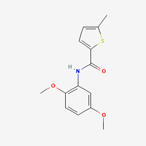 molecular formula C14H15NO3S B3482535 N-(2,5-dimethoxyphenyl)-5-methyl-2-thiophenecarboxamide 