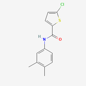 molecular formula C13H12ClNOS B3482550 5-chloro-N-(3,4-dimethylphenyl)-2-thiophenecarboxamide 