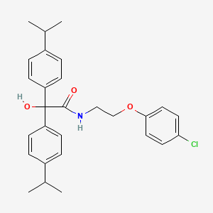N-[2-(4-chlorophenoxy)ethyl]-2-hydroxy-2,2-bis(4-isopropylphenyl)acetamide