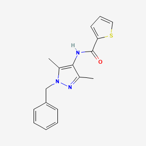 N-(1-benzyl-3,5-dimethyl-1H-pyrazol-4-yl)-2-thiophenecarboxamide