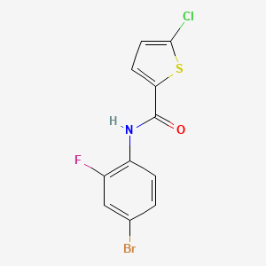 N-(4-bromo-2-fluorophenyl)-5-chloro-2-thiophenecarboxamide