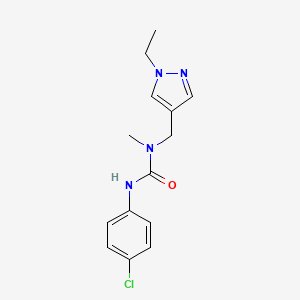 N'-(4-chlorophenyl)-N-[(1-ethyl-1H-pyrazol-4-yl)methyl]-N-methylurea