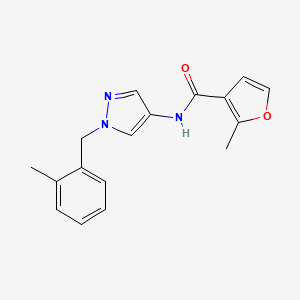 molecular formula C17H17N3O2 B3482662 2-methyl-N-[1-(2-methylbenzyl)-1H-pyrazol-4-yl]-3-furamide 