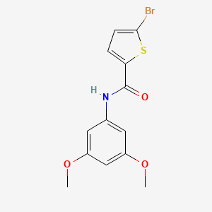 molecular formula C13H12BrNO3S B3482670 5-bromo-N-(3,5-dimethoxyphenyl)-2-thiophenecarboxamide 