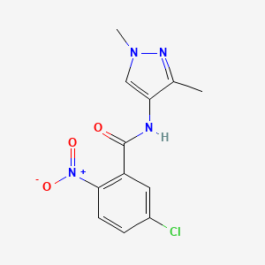 5-chloro-N-(1,3-dimethyl-1H-pyrazol-4-yl)-2-nitrobenzamide