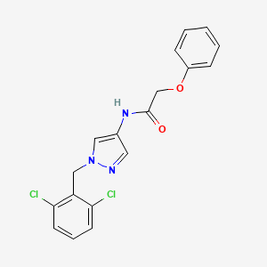 N-[1-(2,6-dichlorobenzyl)-1H-pyrazol-4-yl]-2-phenoxyacetamide