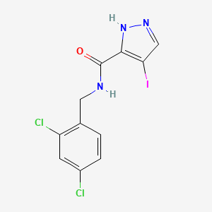 N-(2,4-dichlorobenzyl)-4-iodo-1H-pyrazole-3-carboxamide