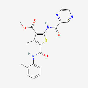 methyl 4-methyl-5-{[(2-methylphenyl)amino]carbonyl}-2-[(2-pyrazinylcarbonyl)amino]-3-thiophenecarboxylate