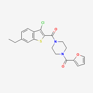 1-[(3-chloro-6-ethyl-1-benzothien-2-yl)carbonyl]-4-(2-furoyl)piperazine